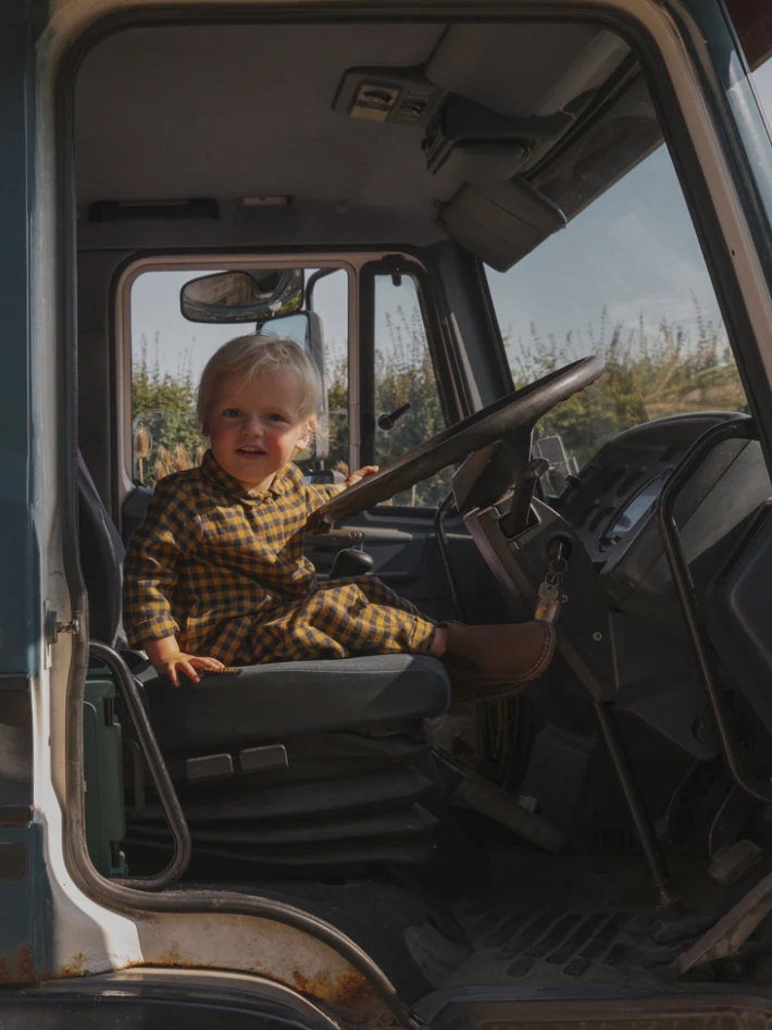 【預購】ORGANIC ZOO - Blueberry Gingham Shirt