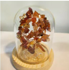 [S] GEMZ & CO BFG MINI GLASS DOME TREE, AGATE MA NAO, W480 (W480)