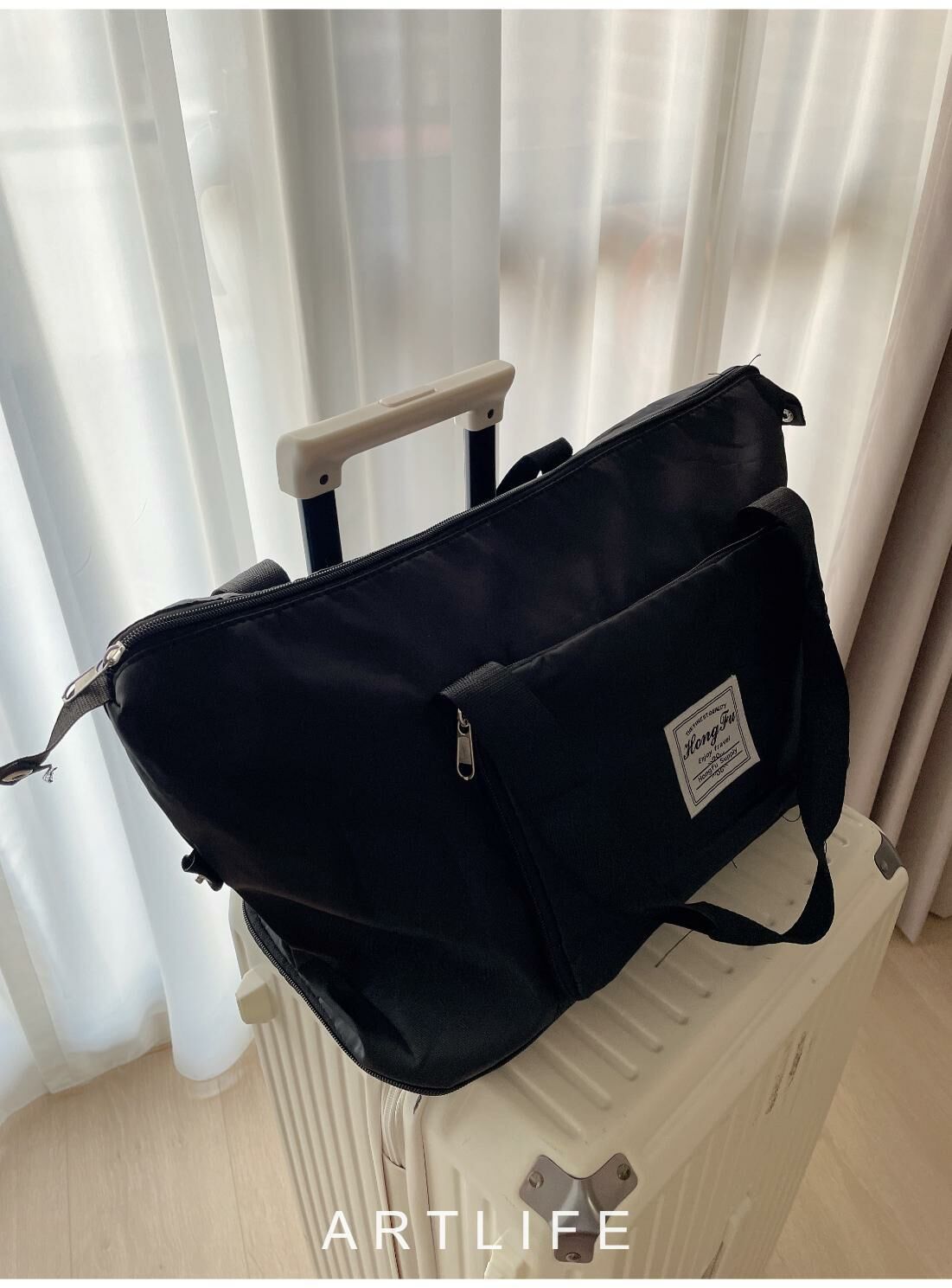 超好用可擴充行李袋