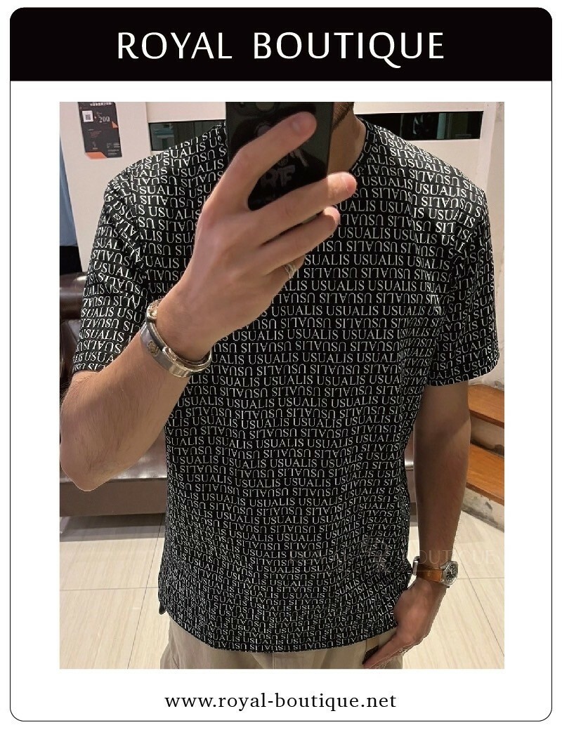 USUALIS 滿版LOGO膠印短T