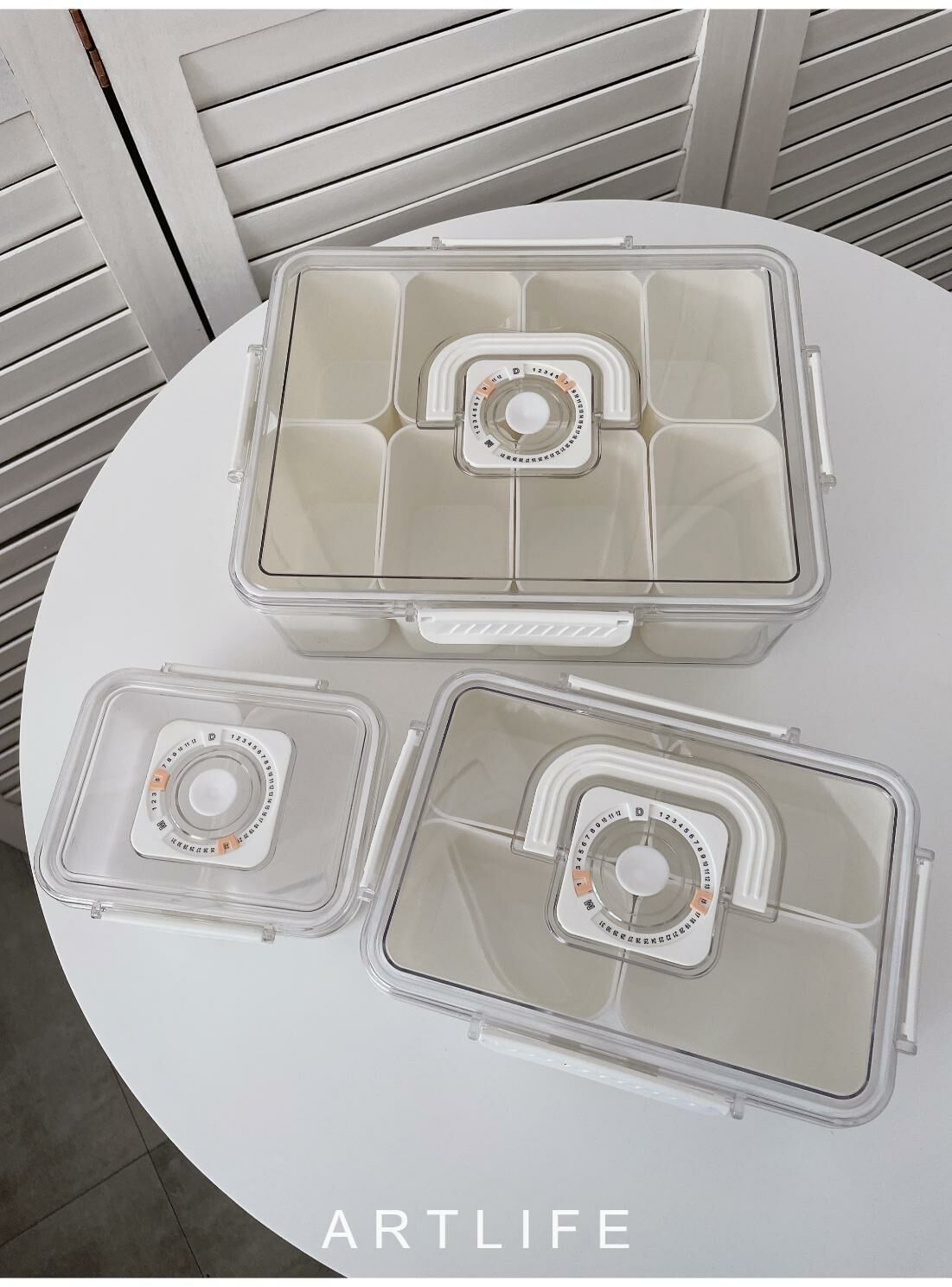 housing 可設日期食物分隔收納盒