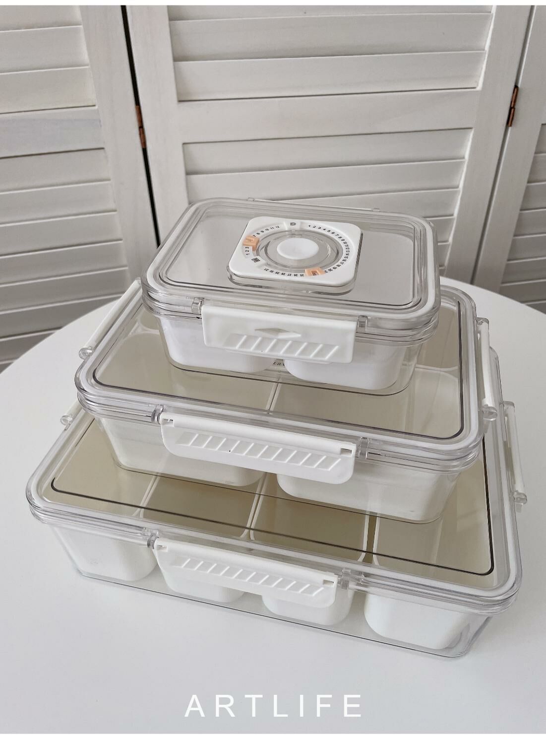 housing 可設日期食物分隔收納盒