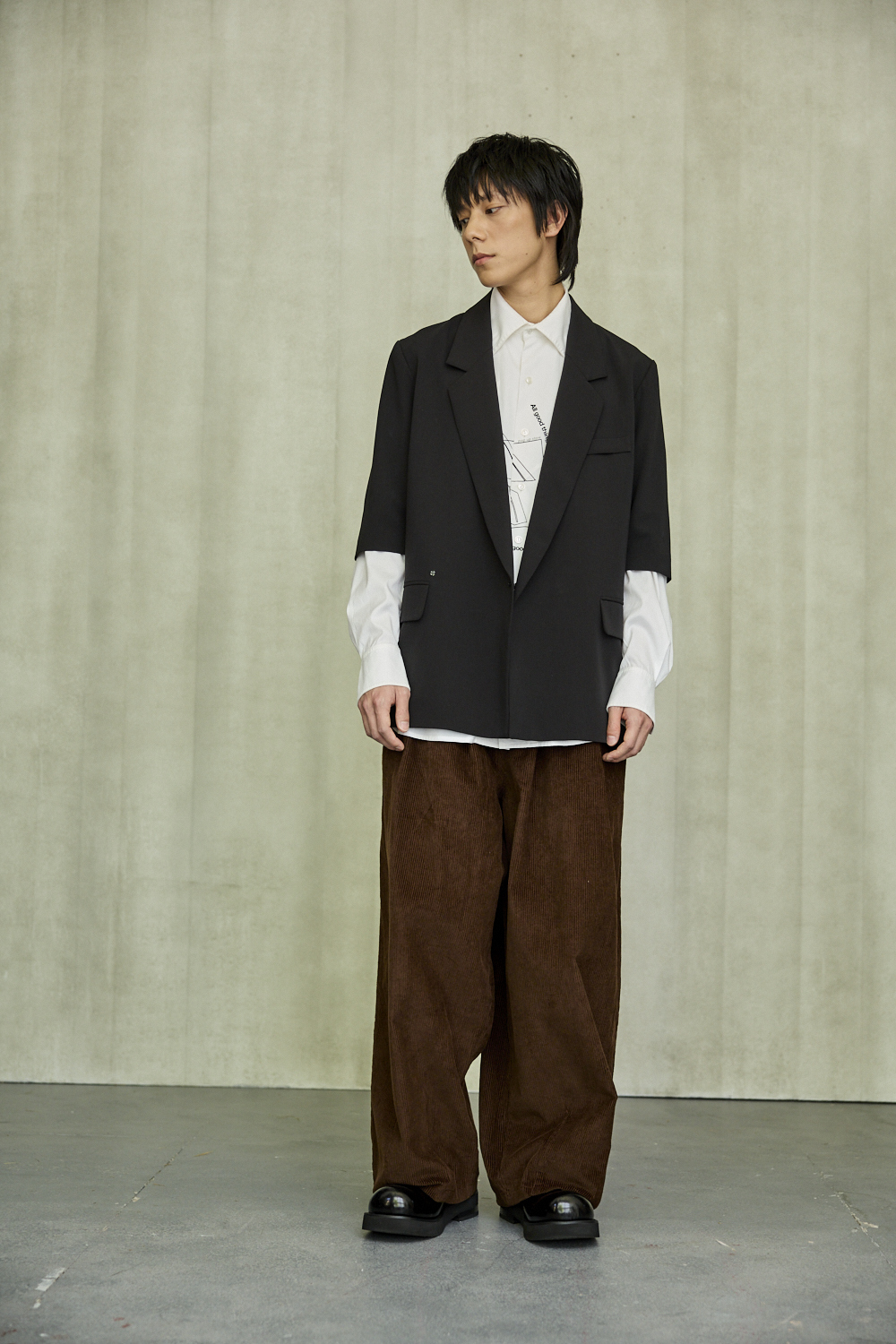 五分袖西裝外套