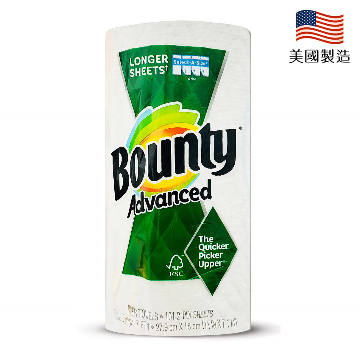 【美國Bounty】廚房紙巾(隨意撕101張)