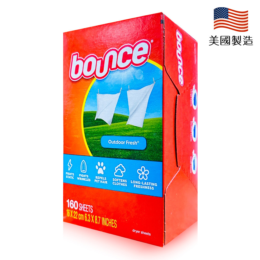 美國進口 Bounce 烘衣柔軟片(160片)