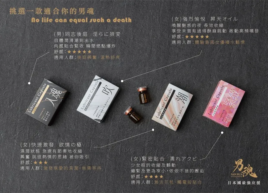 男魂 女用私密潤滑膠囊 - 潮(快速激發)
