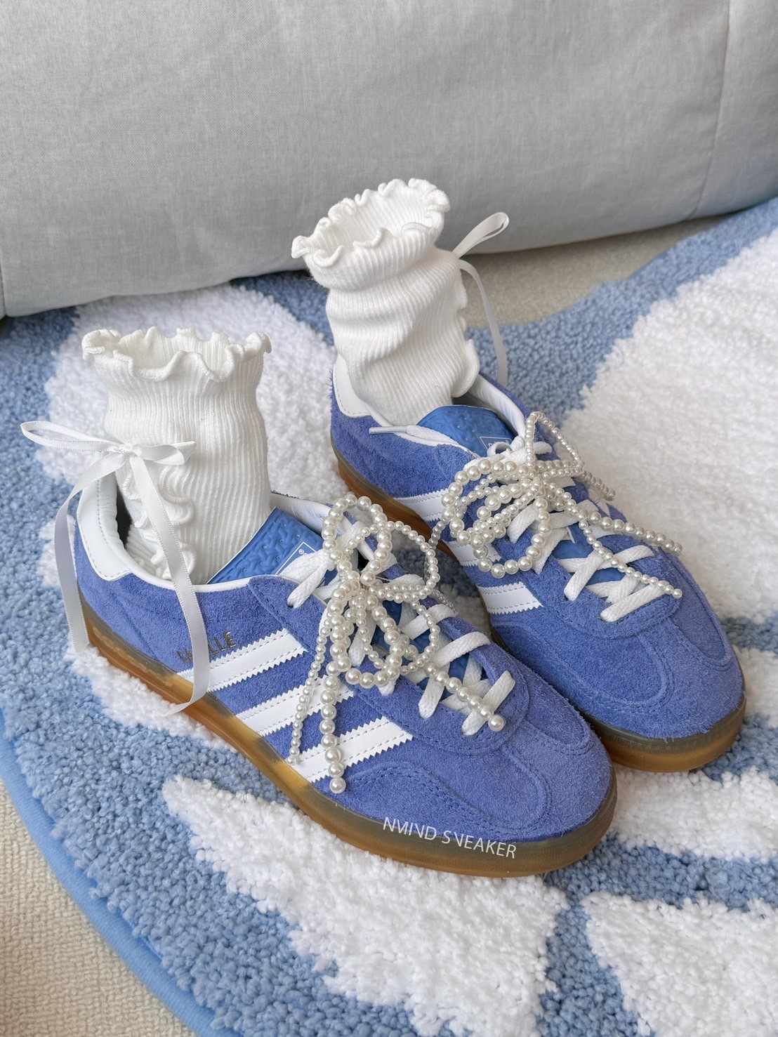 <快速出貨> Adidas GAZELLE 很犯規的復古藍餅乾底 (HQ8717)