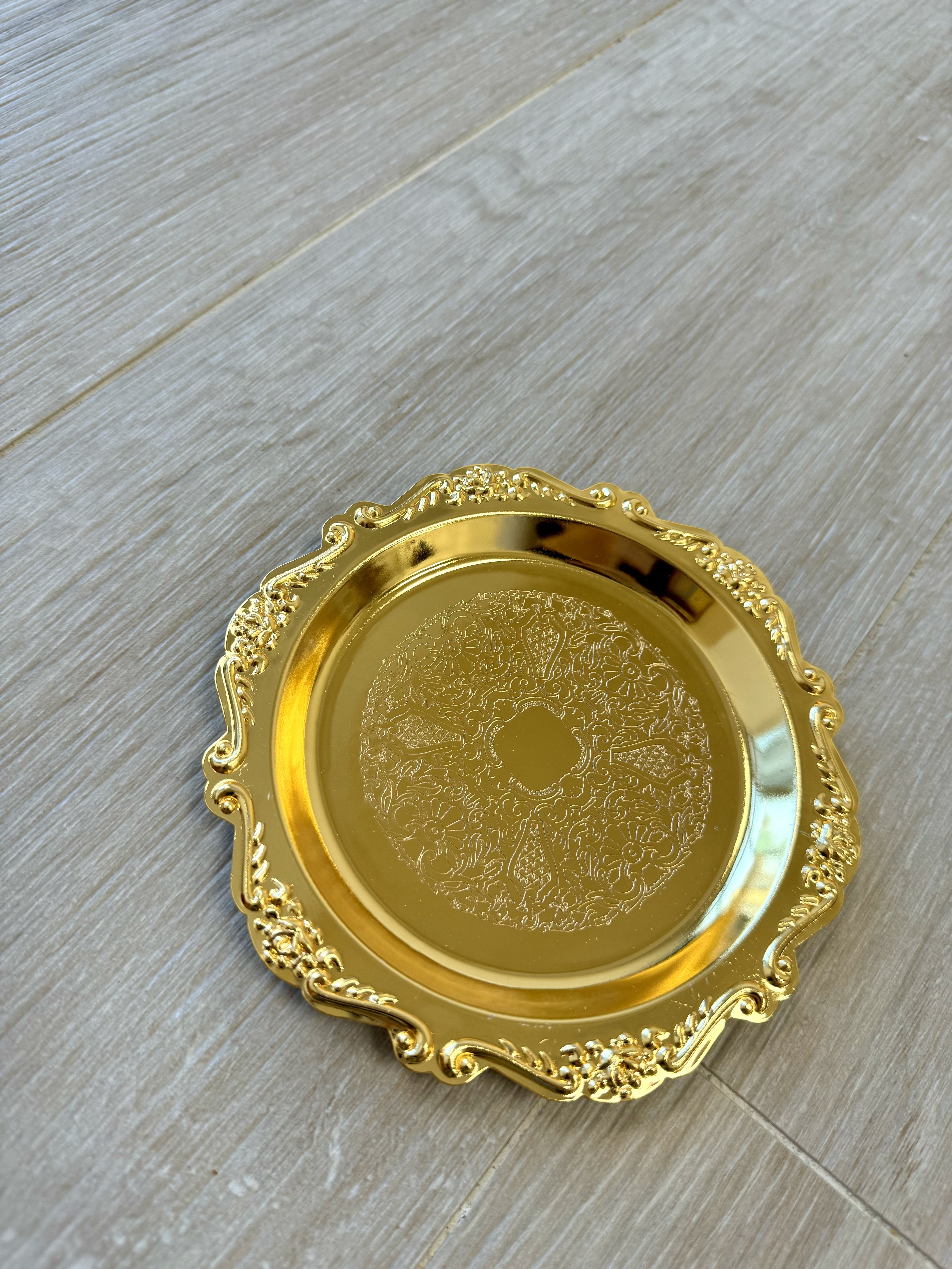 花邊蠟燭碟（小）