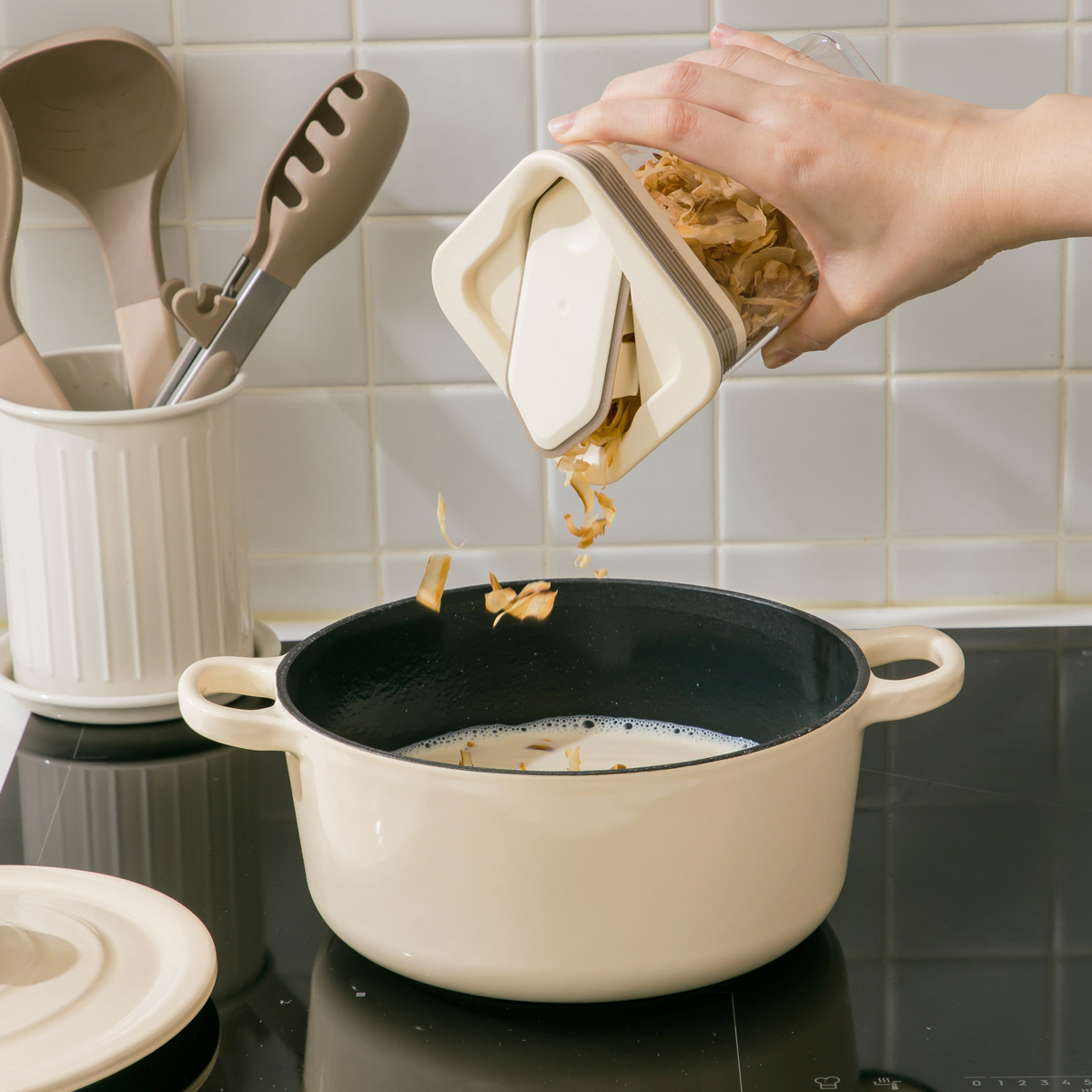 【保管品】Cook Best IH対応 日本製 20cm 片手鍋 ペイント仕上げ ジオ Amazon｜宮崎製作所 片手鍋　2段　19cm 7-Ply T304 調理器具