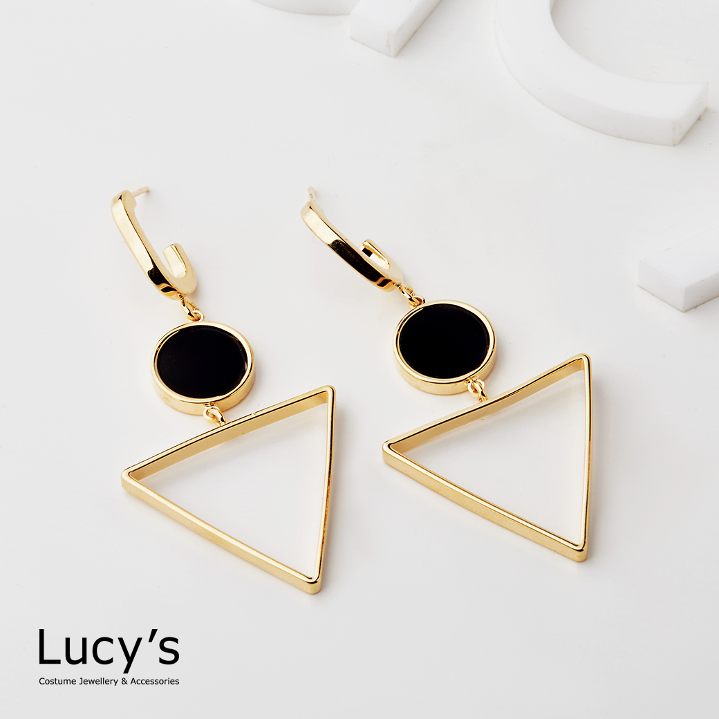 幾何之美 耳環 (二色) (117457/117458)