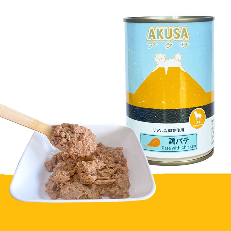 日本AKUSA 狗罐 雞肉肉餅 400g (6罐/12罐)