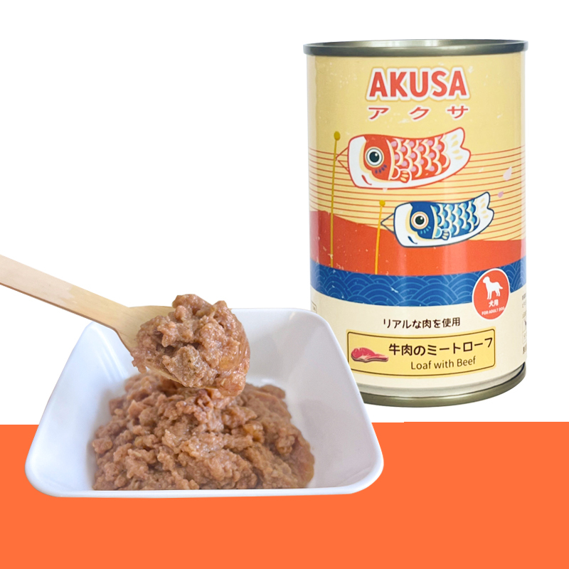 日本AKUSA 狗罐 牛肉肉餅 400g (6罐/12罐)