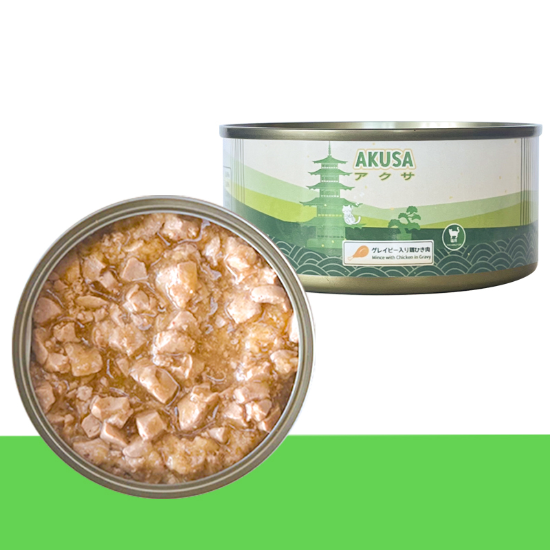 日本AKUSA 貓罐 免治雞肉醬 156g (12罐/24罐)