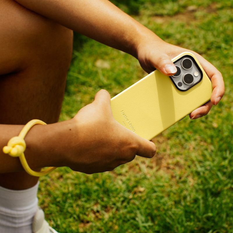 編織手腕掛繩 - 奶油黃