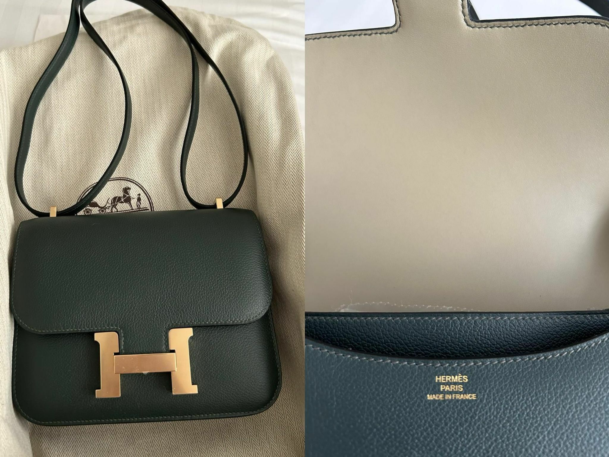 Constance mini verso in 1T vert titien/Q1 sauge cp evercolor W