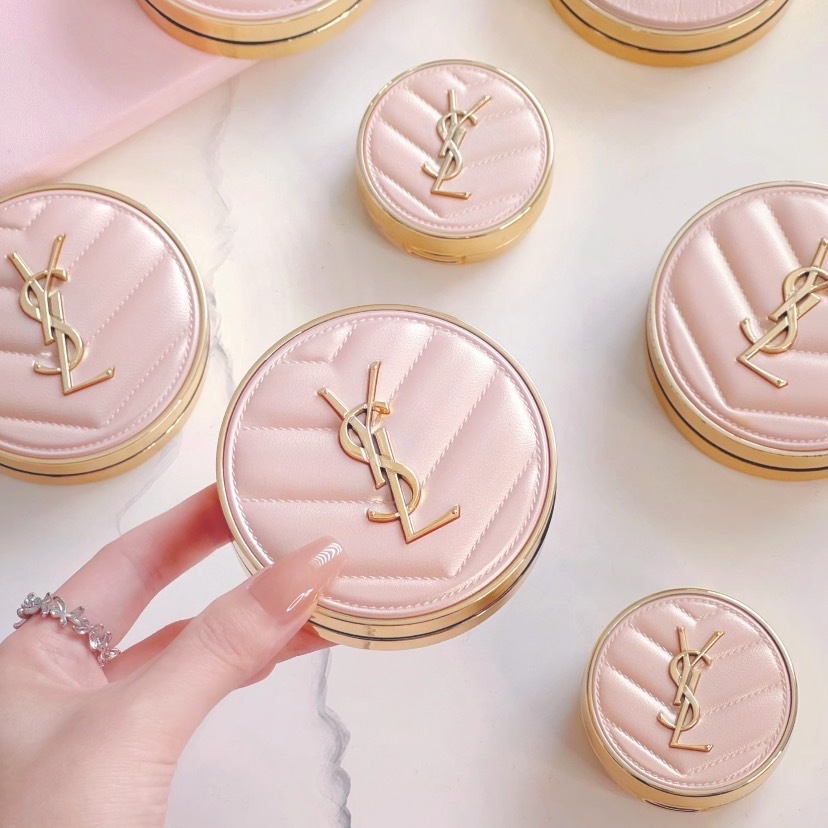 YSL 聖羅蘭 超模光感精華水氣墊 恆久完美霧光氣墊粉餅 粉 黑