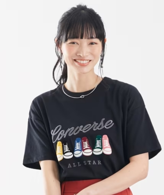 日本CONVERSE 三對帆布鞋Tee