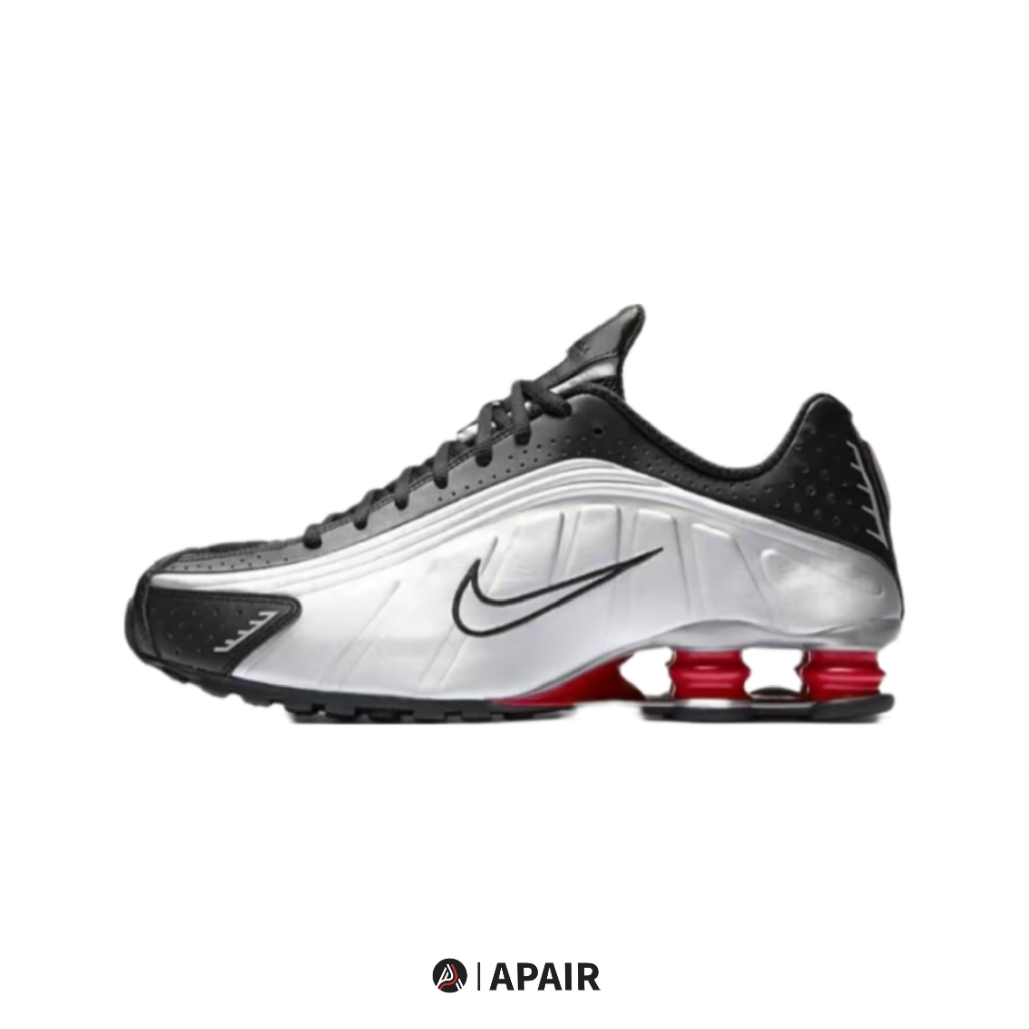 【APAIR】預購 NIKE SHOX R4 “black and metallic sliver” 復刻 黑銀 彈簧鞋 BV1111-008