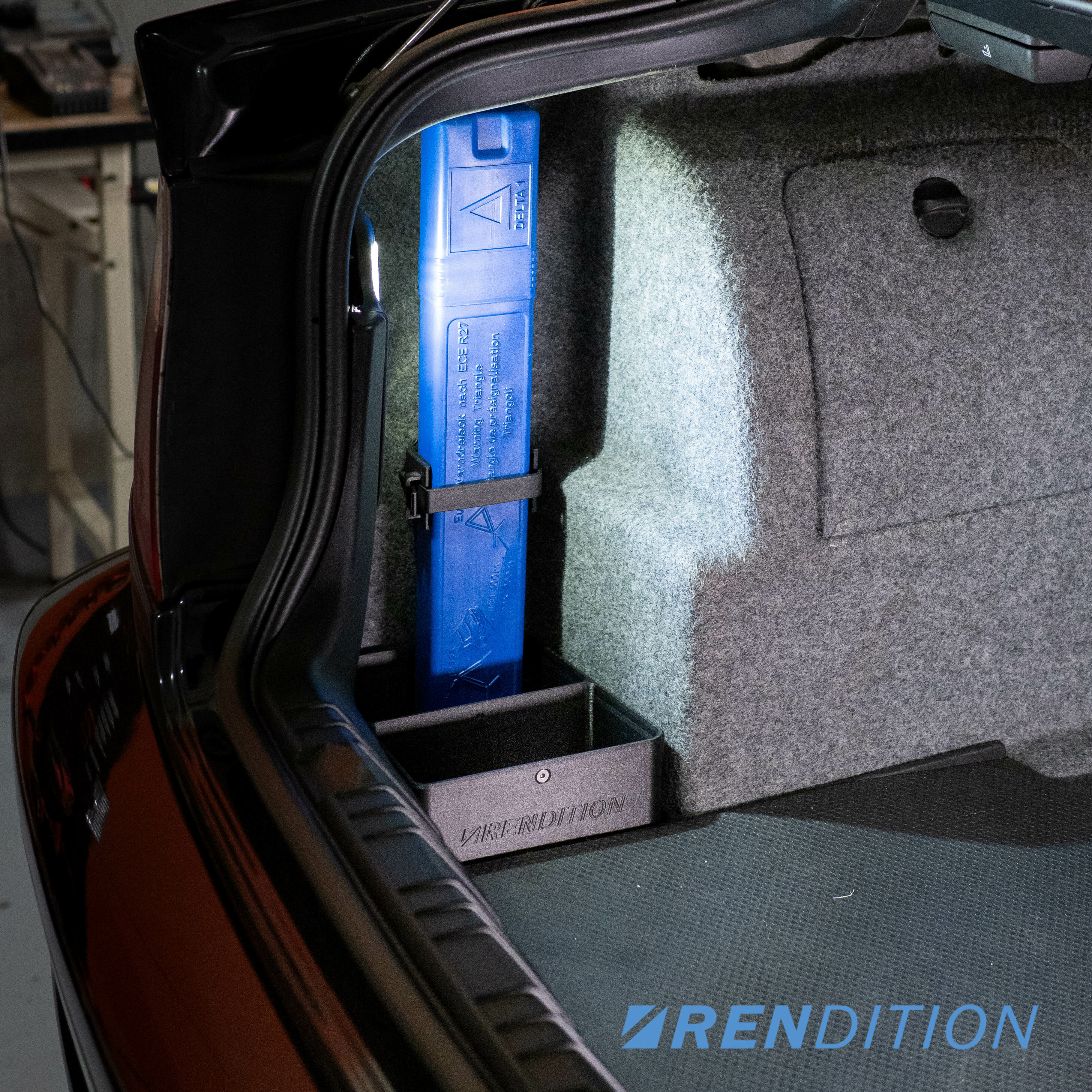 BMW E46 TRUNK OIL STORAGE BOX