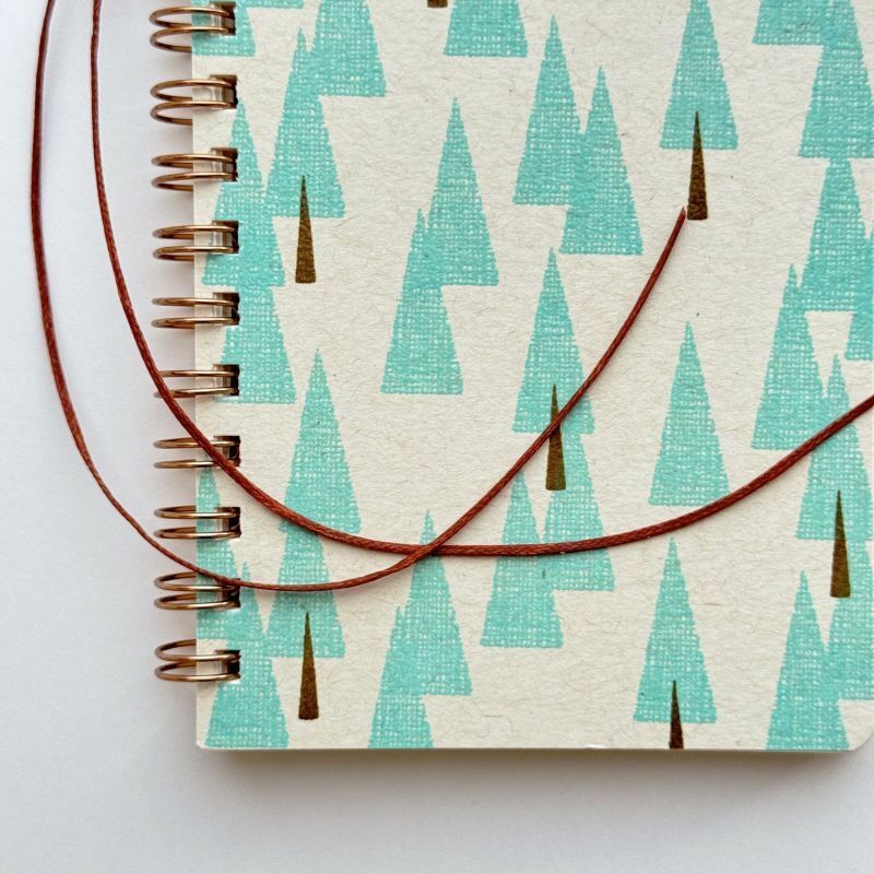 綁線環裝筆記本 森林 / 水縞 / 日本