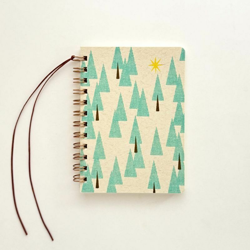 綁線環裝筆記本 森林 / 水縞 / 日本