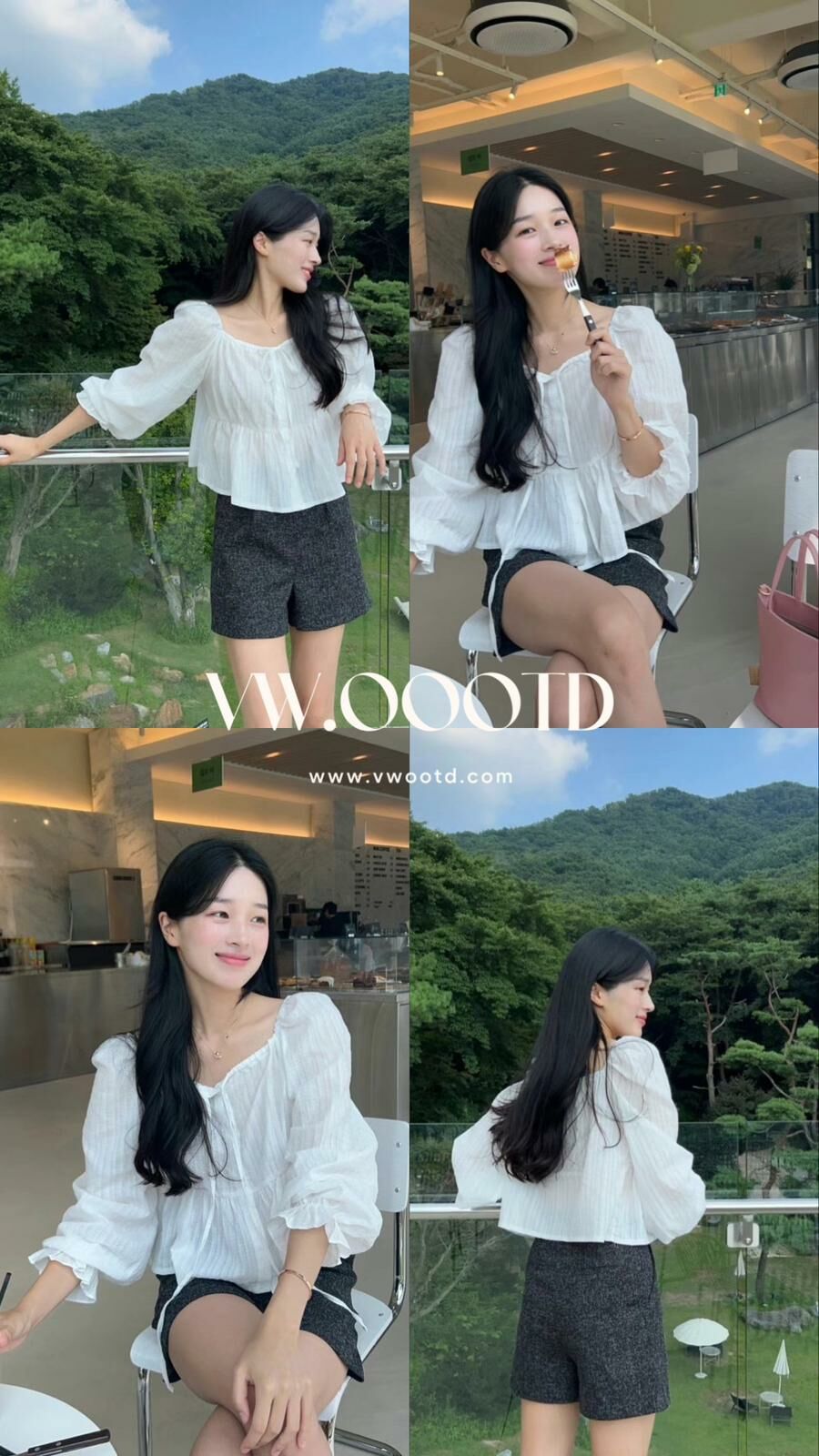 暗直紋娃娃上衣