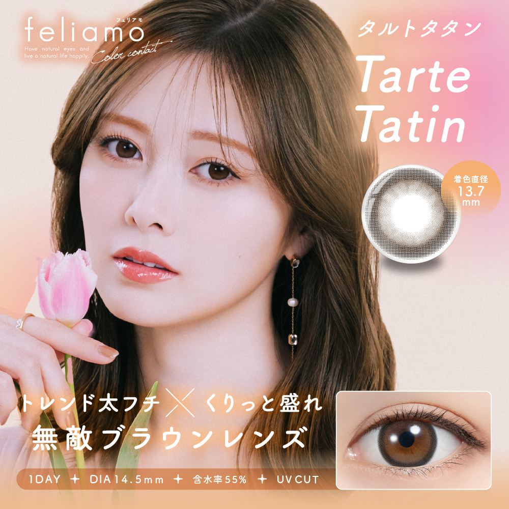 Feliamo Color Contact 1Day 日本Feliamo每日即棄有色隱形眼鏡 10片 Tarte Tatin