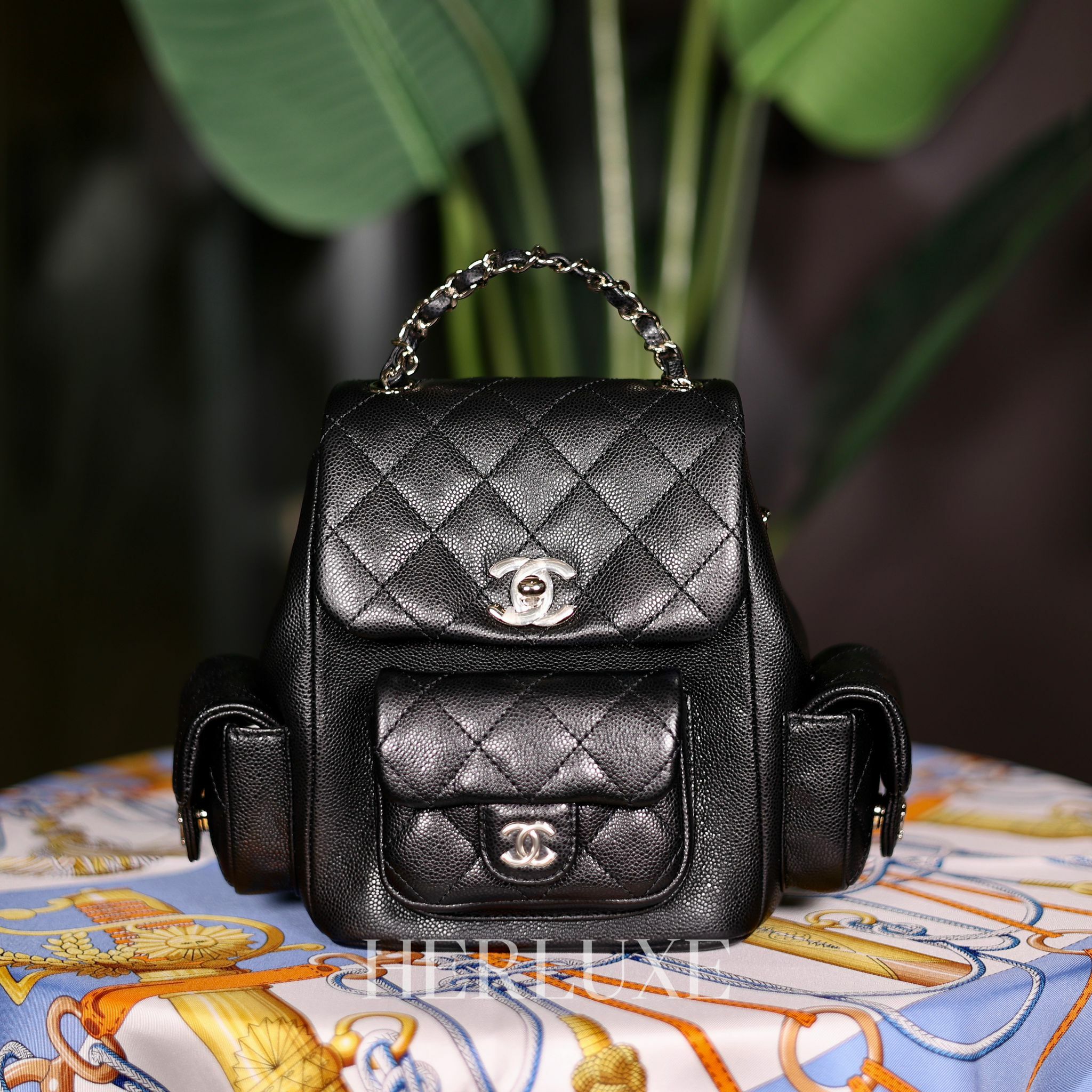 Chanel Duma 黑色 牛皮 中碼