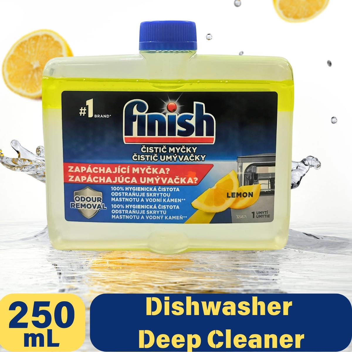 Finish 檸檬味洗碗機深層清潔劑, 250ml