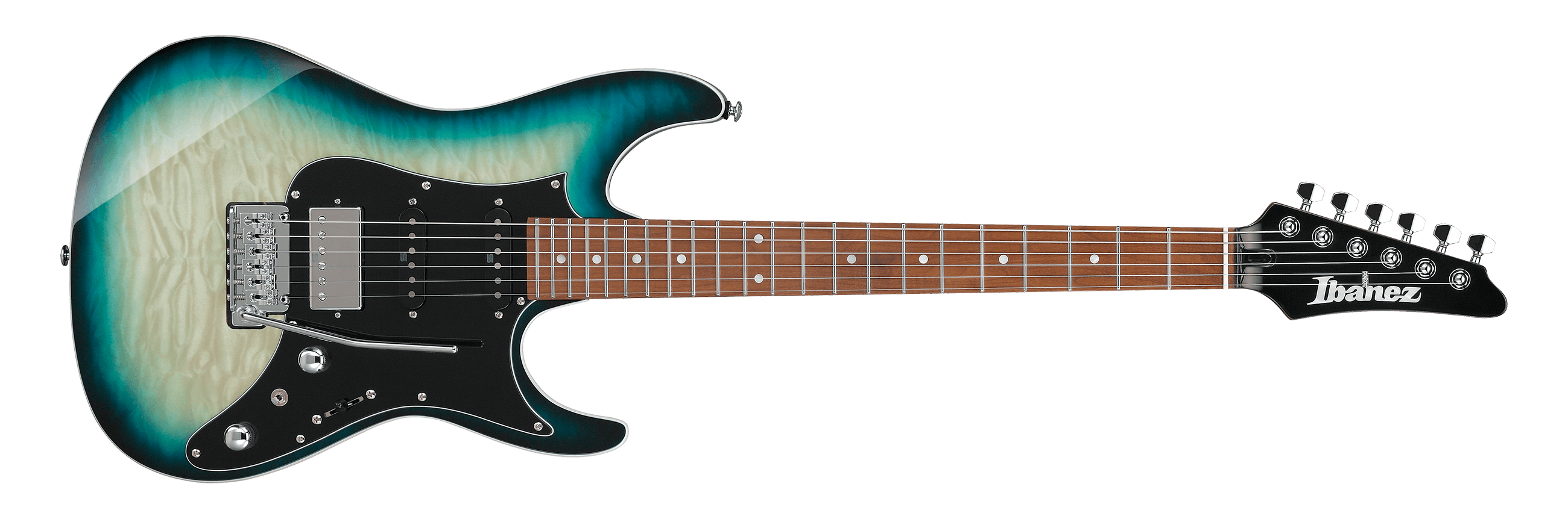Ibanez Premium AZ24P1QM HSS Electric Guitar - Deep Ocean
