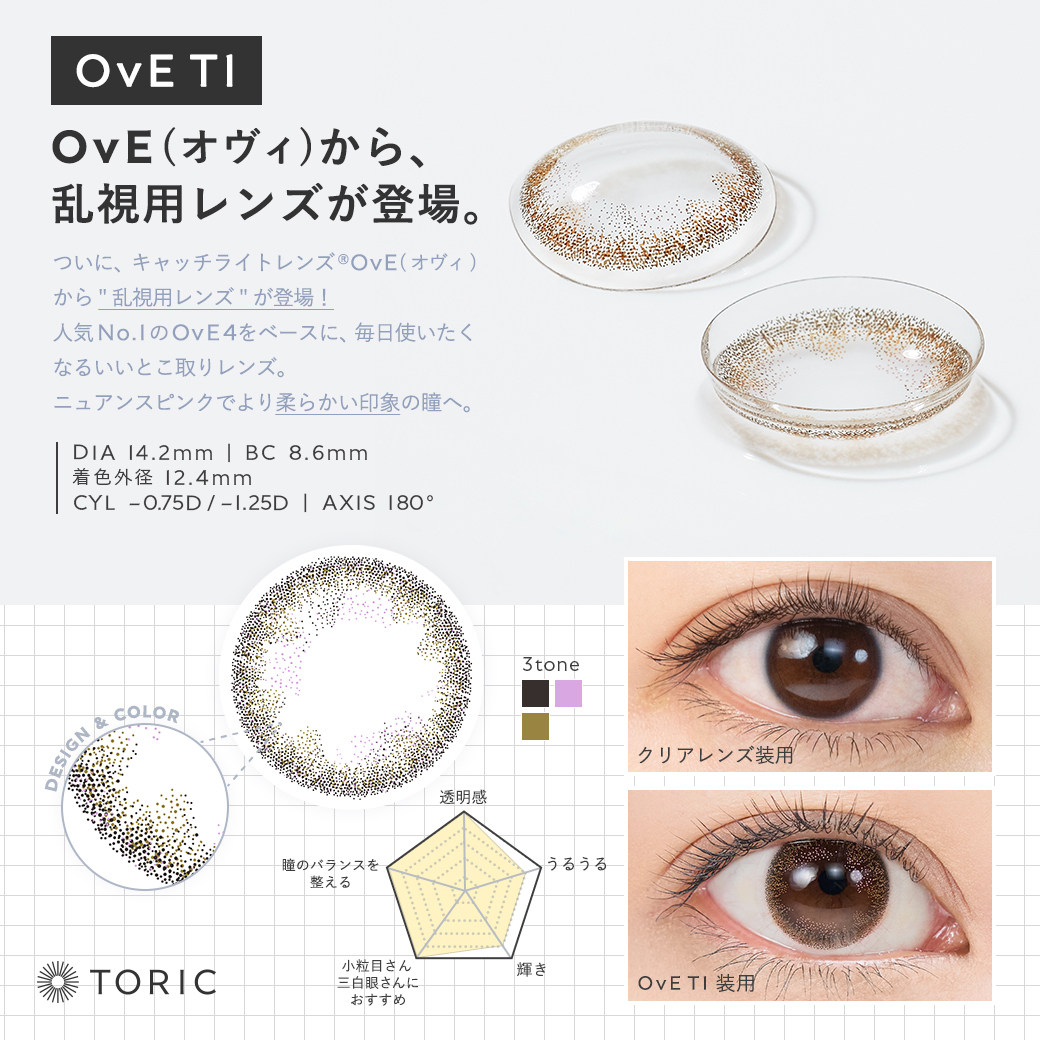 [散光] OvE Toric T1｜散光日拋彩妝隱形眼鏡｜每盒10片