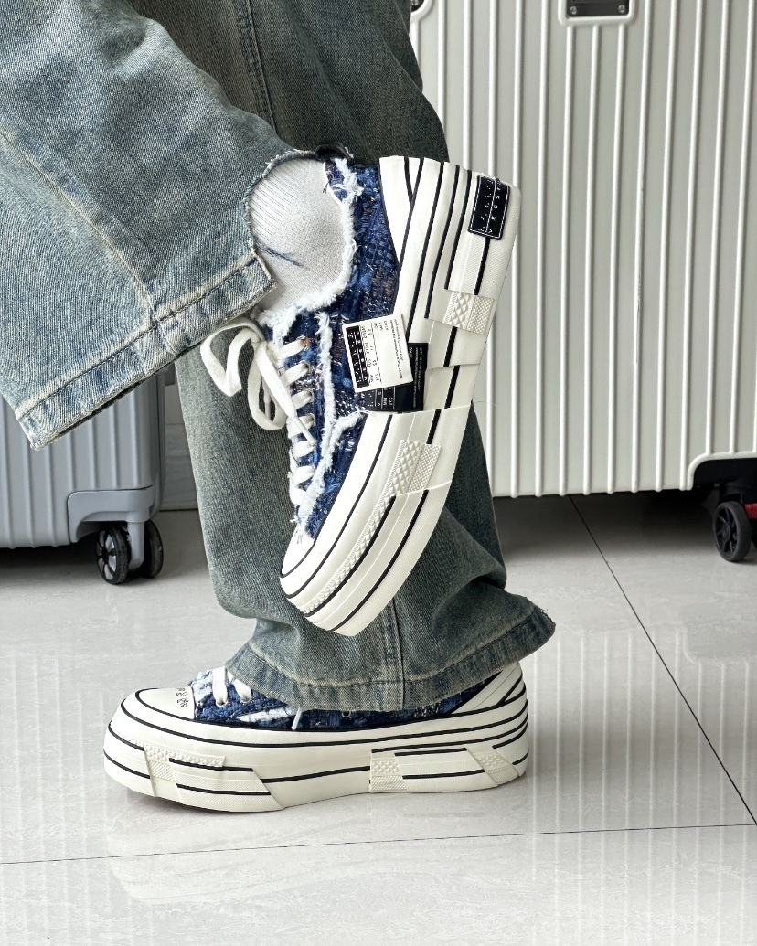 【Focus Store】預購 Xvessel G.O.P Double Rise Tweed "La Seine" 塞納河藍 兩倍增高 S24X11B