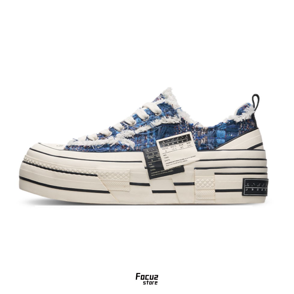 【Focus Store】預購 Xvessel G.O.P Double Rise Tweed "La Seine" 塞納河藍 兩倍增高 S24X11B