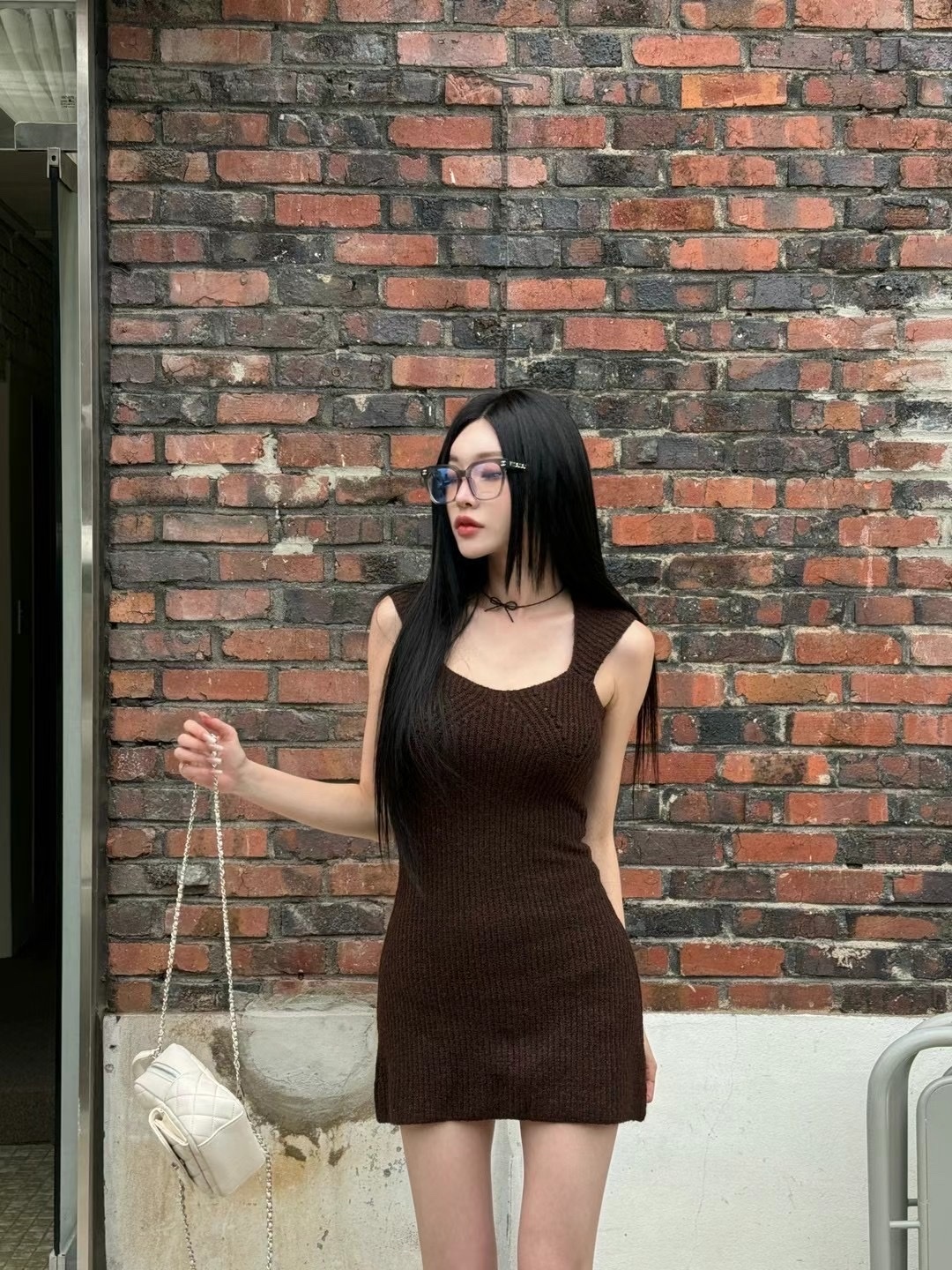 棕色童話 (外套+連身裙)