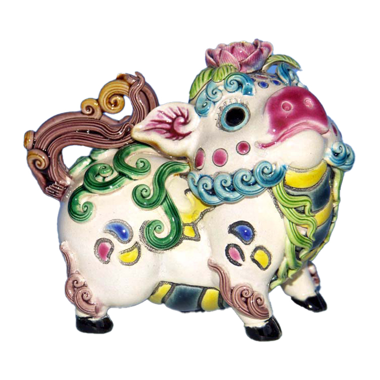 鹿港窯禮品館│順利如意 鹿港窯十二生肖豬的祝福