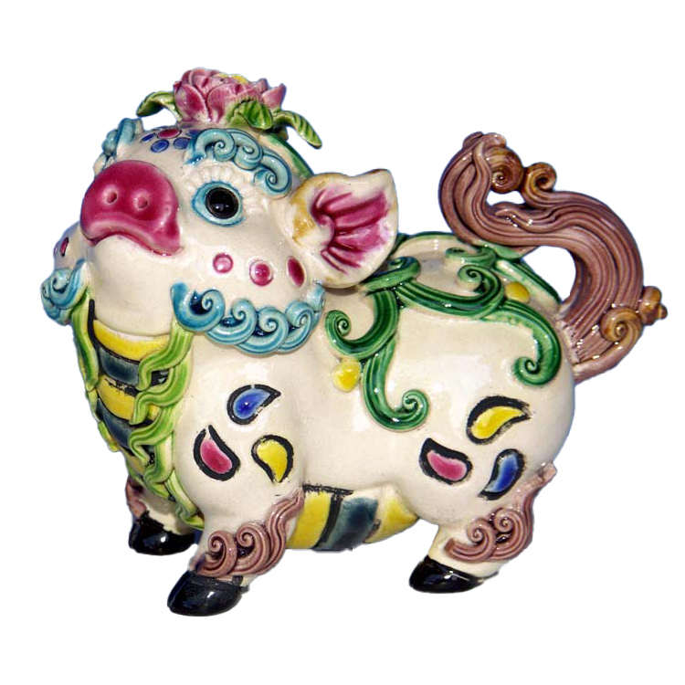 鹿港窯禮品館│順利如意 鹿港窯十二生肖豬的祝福