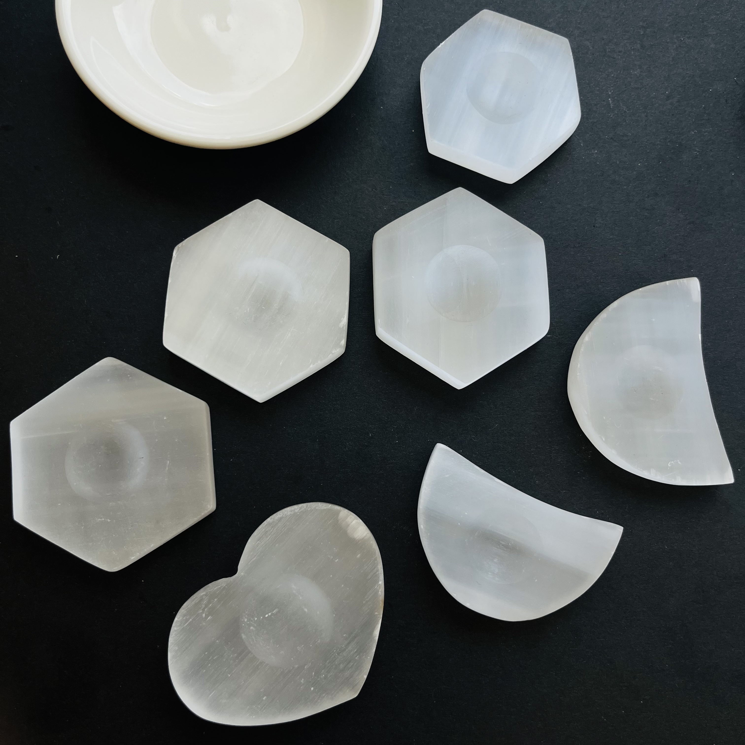 [原石] 透石膏 水晶球底座 水晶淨化底座