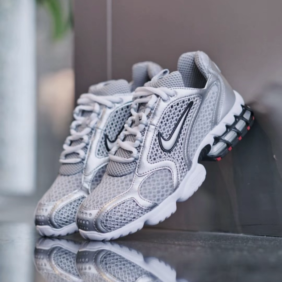 Nike Air Zoom Spiridon Cage 2 Metallic Silver 銀彈 復古銀灰 銀白 氣墊 慢跑鞋 運動鞋