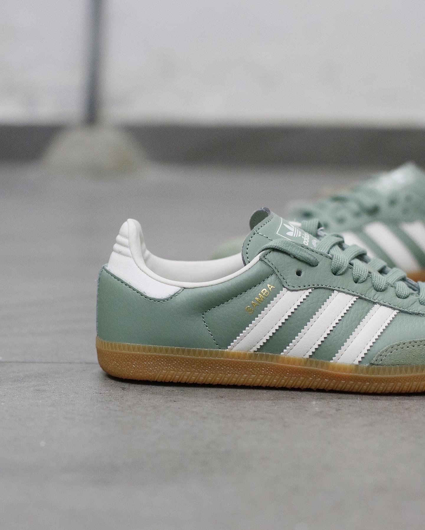 adidas  Samba OG Silver Green 抹茶綠 IE7011