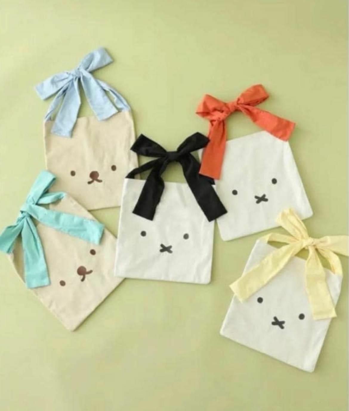 Miffy 蝴蝶結帆布手提包