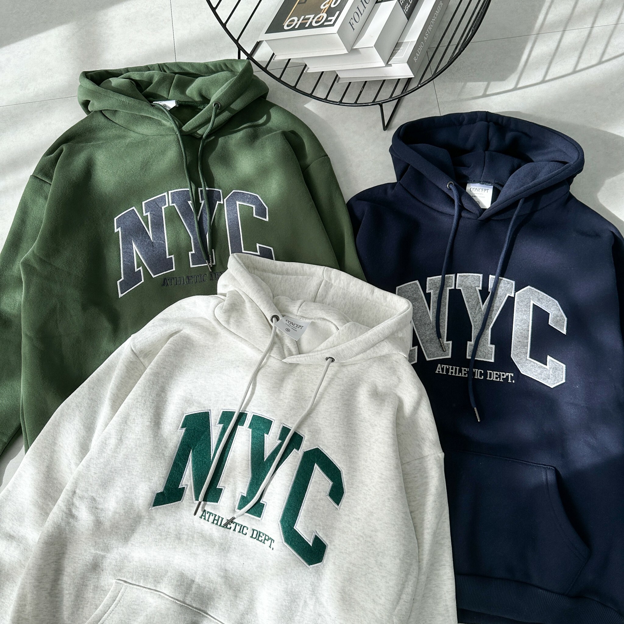 NYC 帽Tee (3colors)