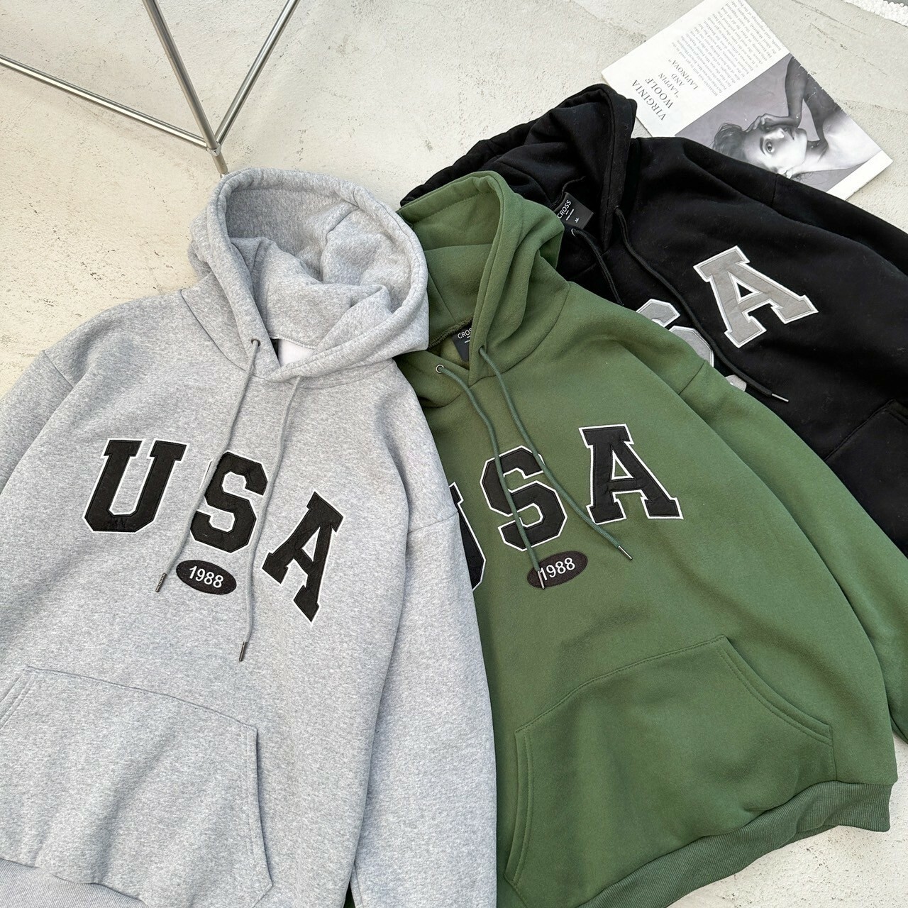 USA 帽Tee (3colors)