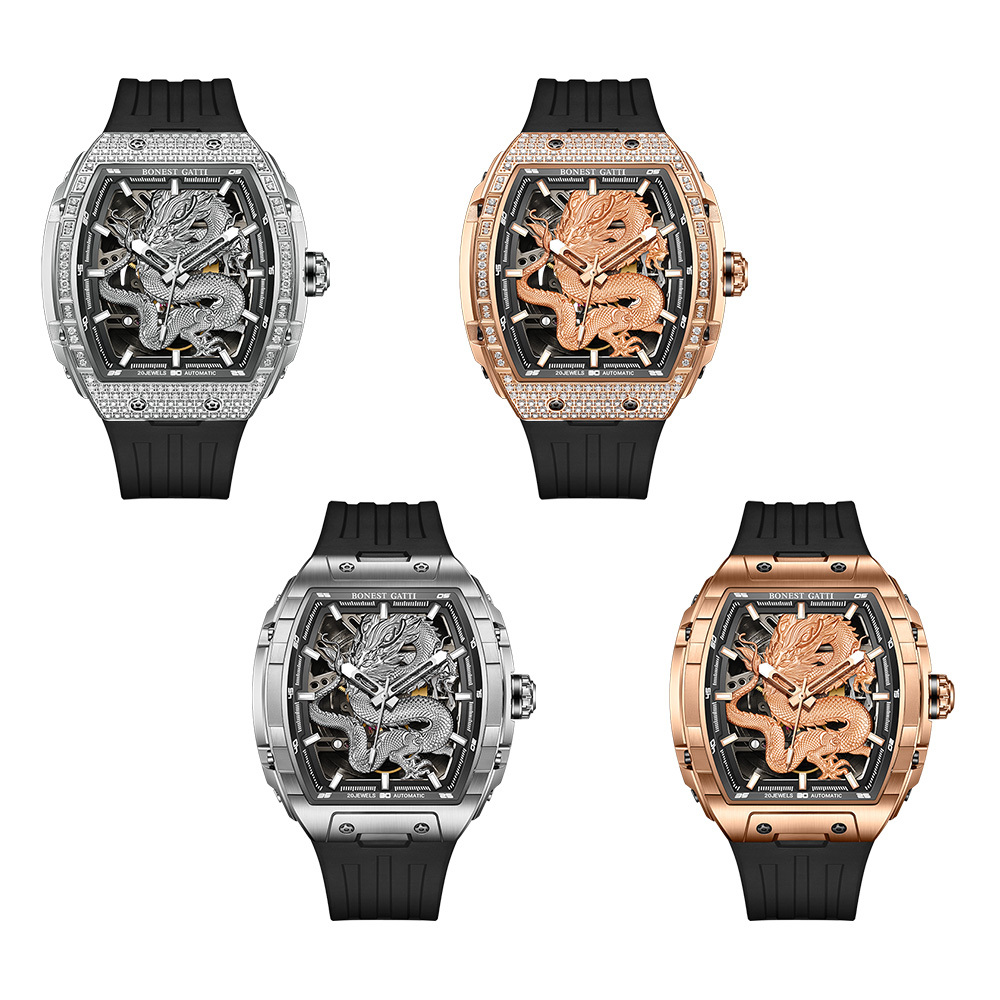 (預購)【Bonest Gatti】BG5605 BG5606 飛龍乘雲  盤旋錶盤東方龍神獸 機械錶