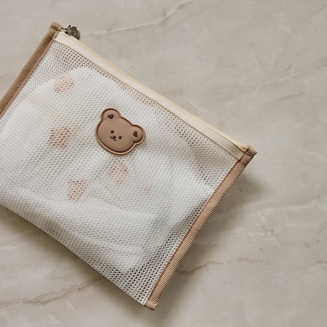 DTD果凍人物系列 - 網格拉鍊收納袋