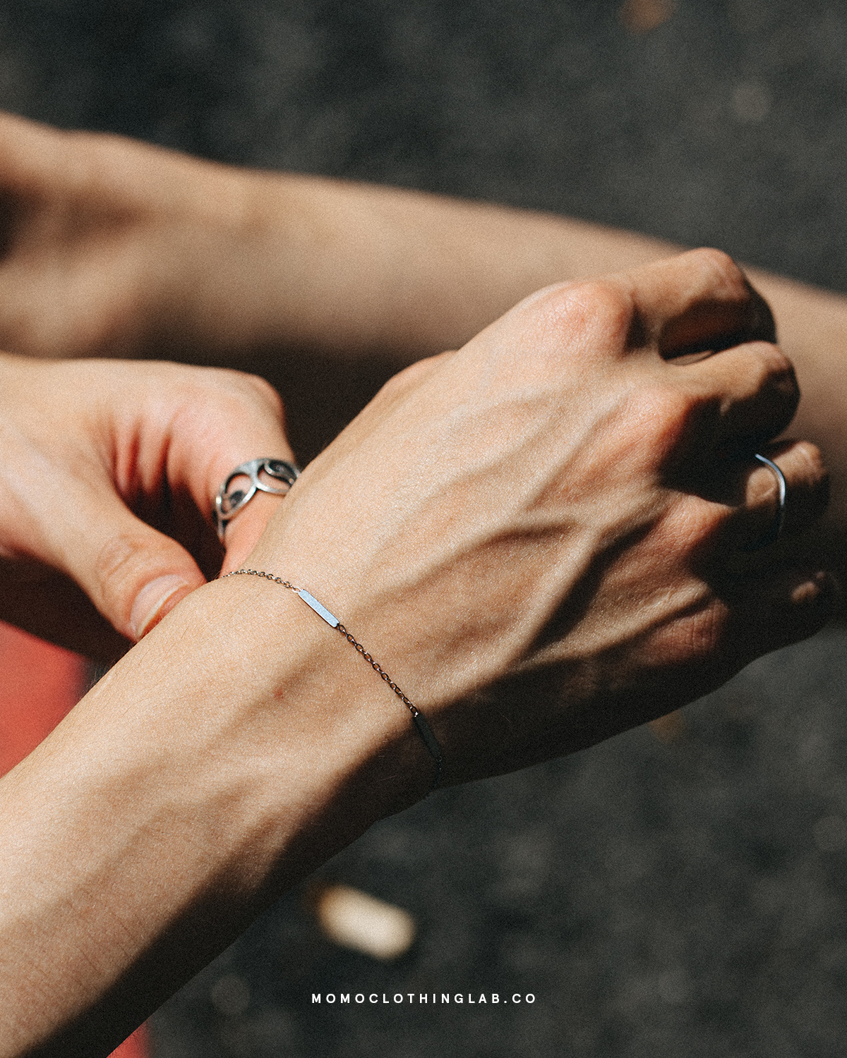 #現貨 (ACCB111) 正韓鋼手鍊 細直槓手鍊