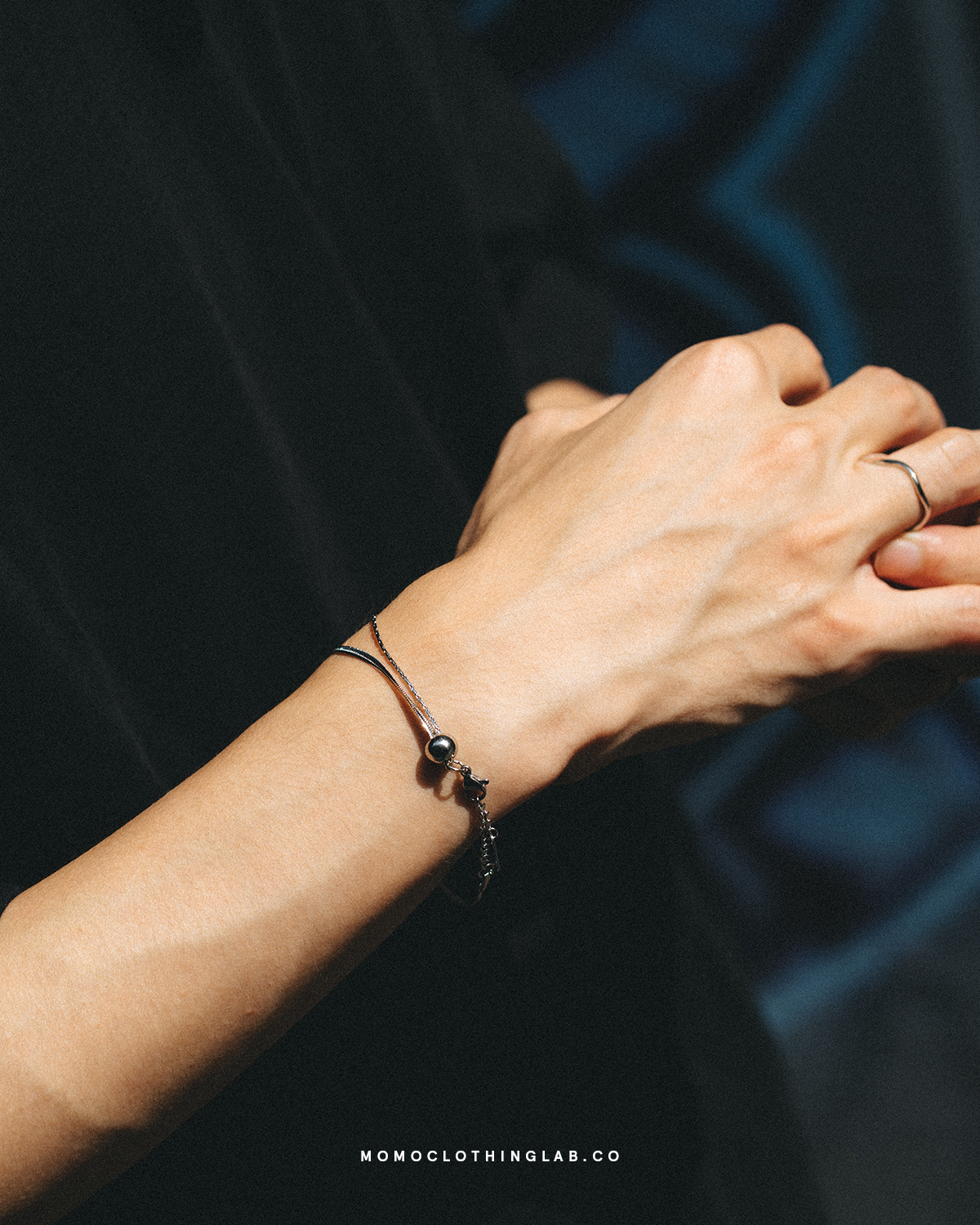 #現貨 (ACCB112) 正韓鋼手鍊 金屬圓珠雙層手鍊