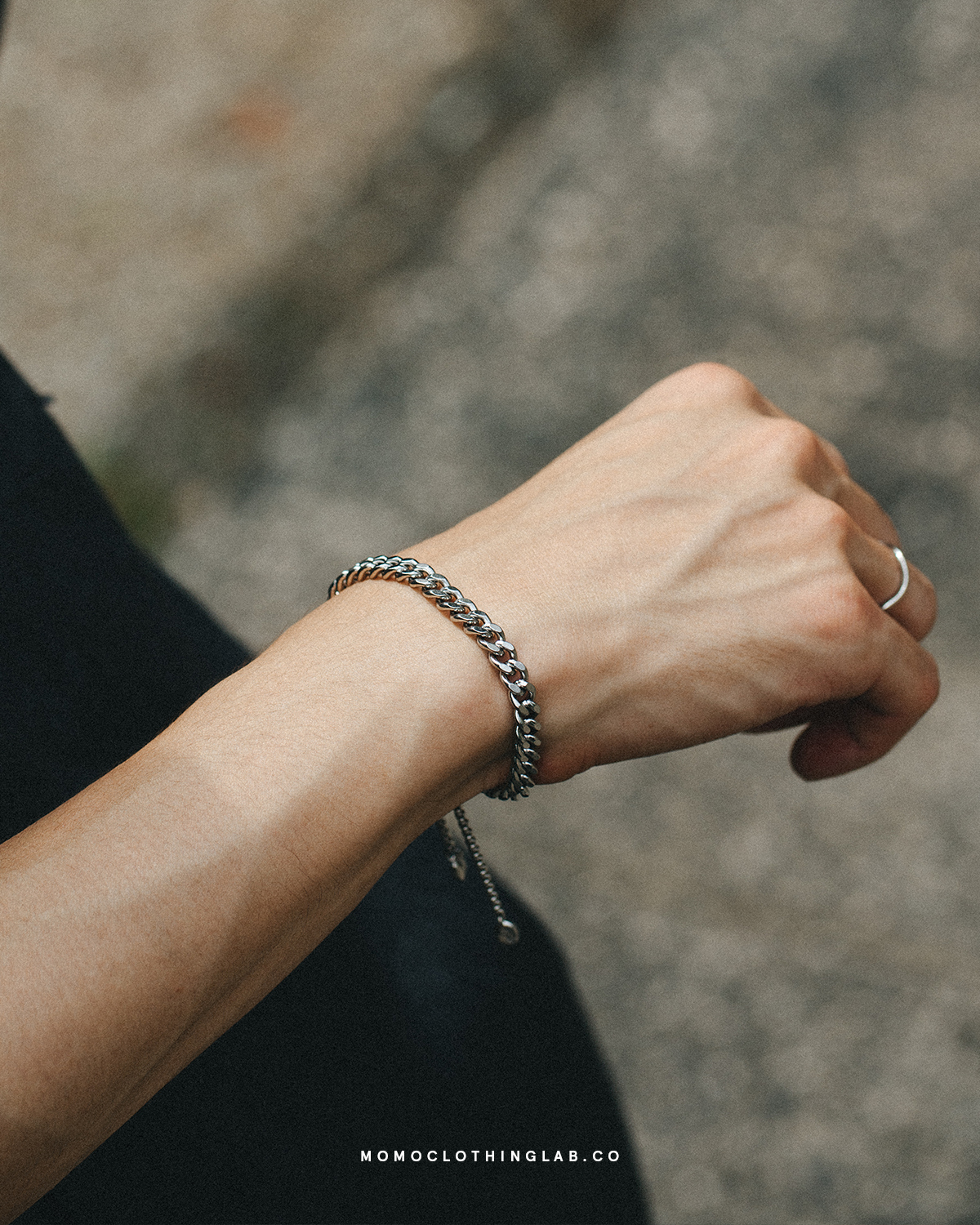 #現貨 (ACCB110) 正韓鋼手鍊 可調式經典古巴手鍊