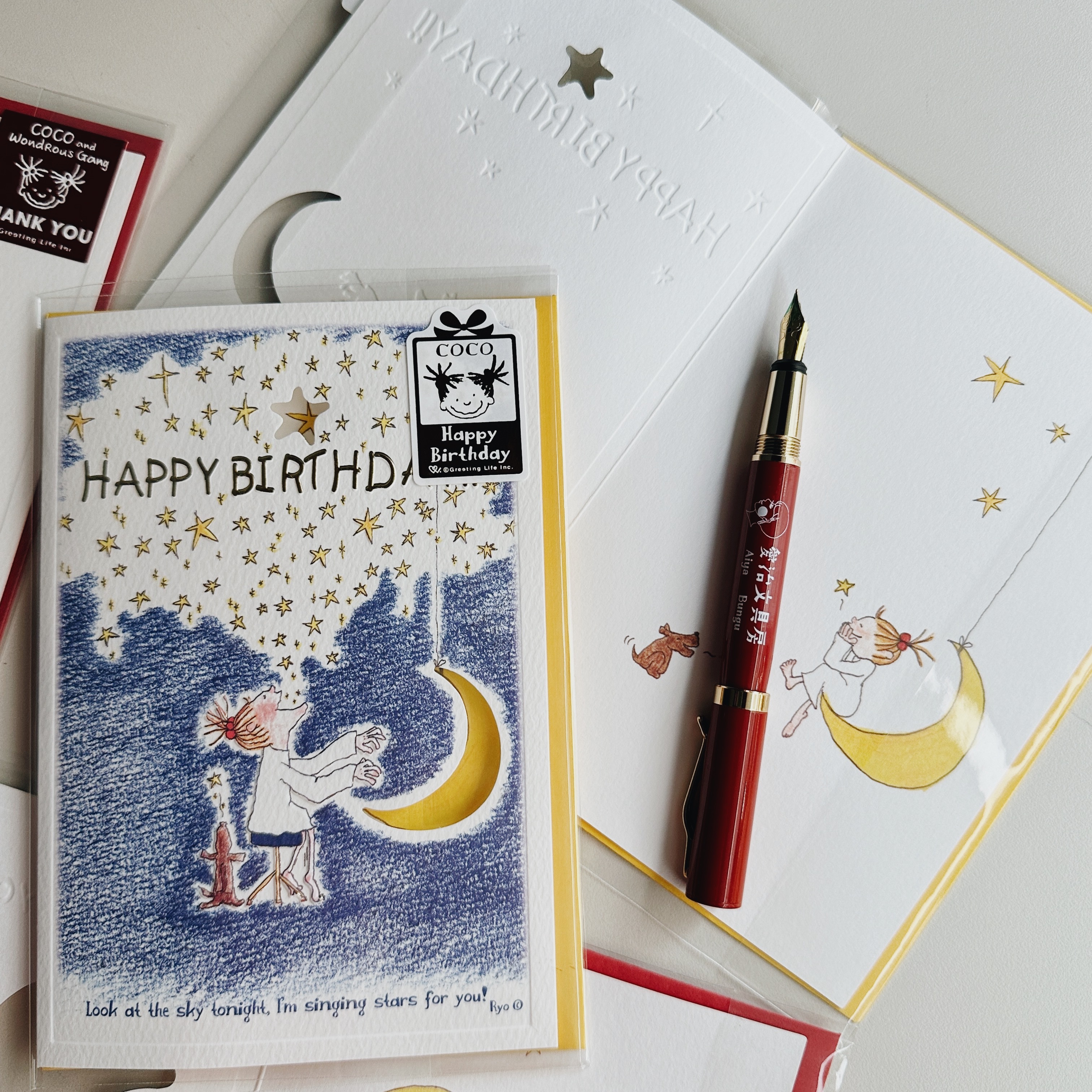COCO醬_星星 生日卡片 ｜日本Greeting Life