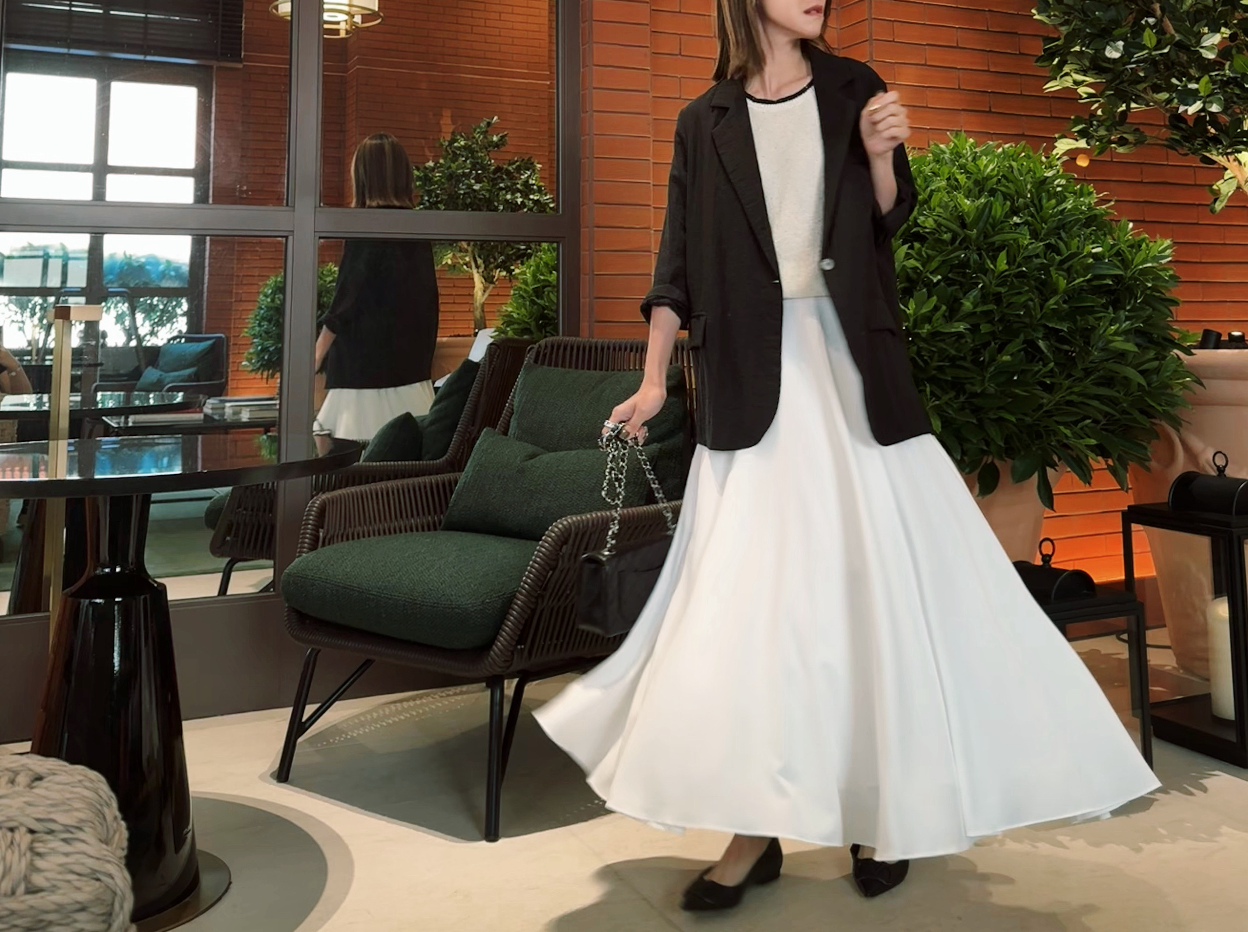 Flared A-Line Maxi Skirt_SK249L01