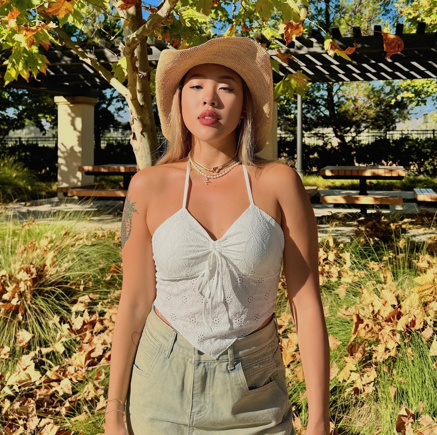 清新蕾絲綁帶BRA TOP(2色)